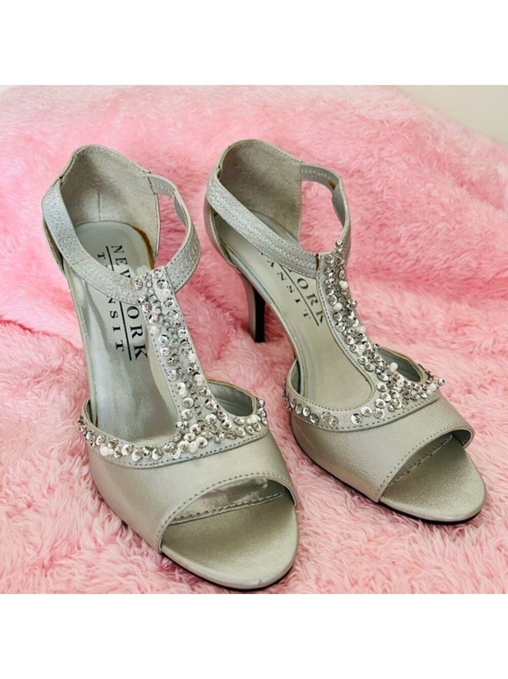New York Transit Women's Silver Heels